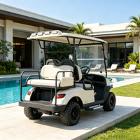 Voiturette de golf électrique Rainbow 72V Lithium 7.5kw 4 places, peinture personnalisée, boîte de rangement supplémentaire, certifiée DOT pour les États-Unis