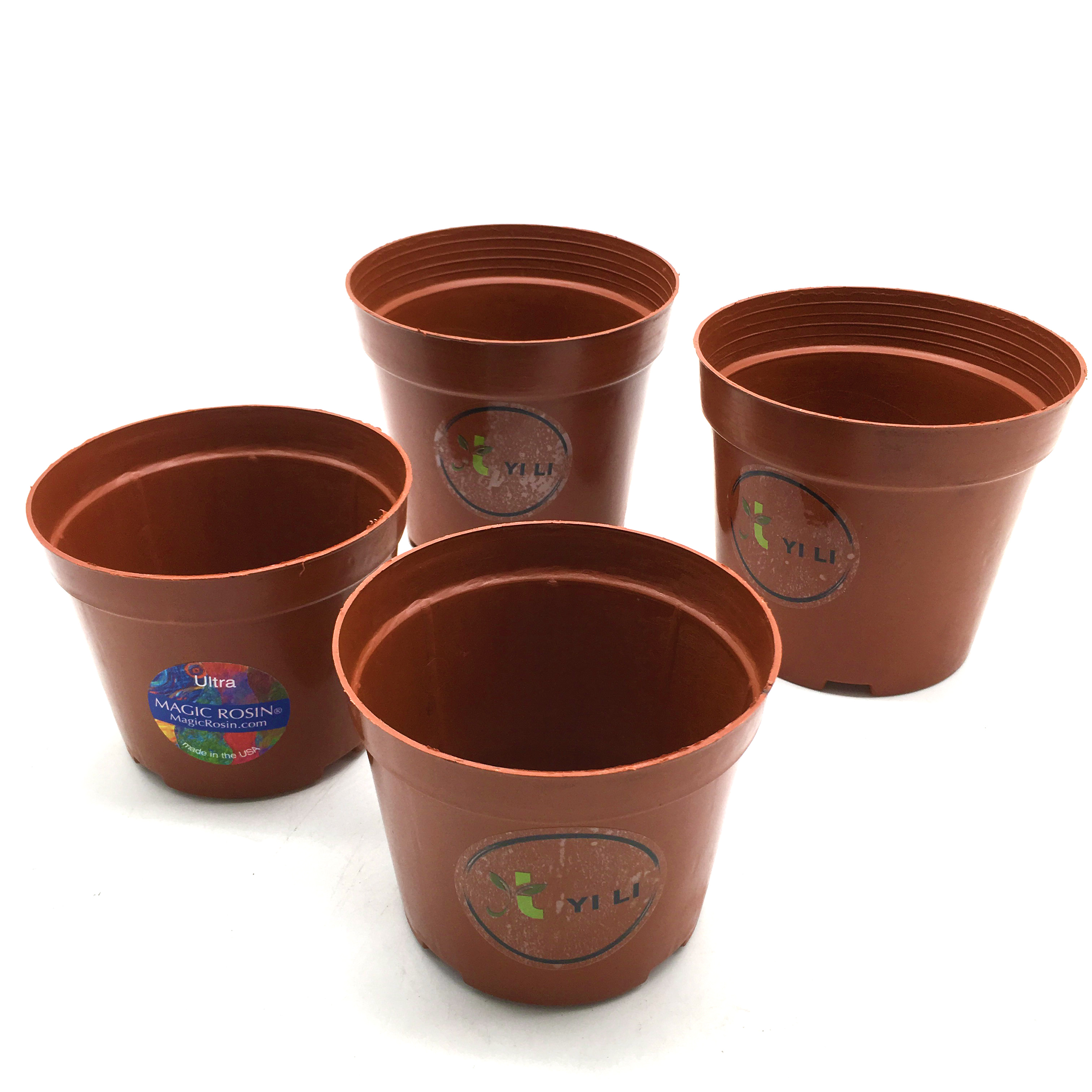 Red Round Plastic Flower Pots Nursery Pots For Gardening A Pot