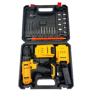 Ensemble de perceuse sans fil au lithium-ion 24 pièces, outil, perceuse à percussion à deux vitesses, multifonctionnel - Product Image 1
