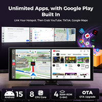 Nuevo Reproductor Multimedia Inalámbrico Portátil CarPlay Android Auto de 11 Pulgadas con Sistema Android 15, 2 GB + 64 GB, Netflix, YouTube