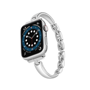 Bracelet de montre de luxe en métal pour <span class=keywords><strong>Apple</strong></span> <span class=keywords><strong>Watch</strong></span> 8 <span class=keywords><strong>7</strong></span> 41 <span class=keywords><strong>45mm</strong></span> 6 5 4 Bracelet en <span class=keywords><strong>acier</strong></span> <span class=keywords><strong>inoxydable</strong></span> pour femme pour iWatch Ultra 44 40 42 38MM - Product Image 1