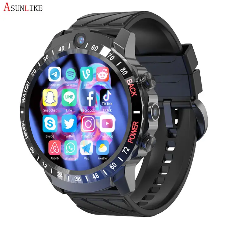 New arrival 4G smart watch dual camera 1000mah battery face recognition WIFI GPS SIM card Android smart watch men