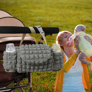 Elegante e Pratico Organizer Universale per Passeggino con Portabottiglie - Product Image 1