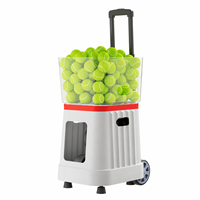Máquina Lanza Pelotas de Tenis SHAREWELL SW-T7 Pro con Control por Voz IA, Compartición de Datos Remota, 100 Pelotas, Metálica