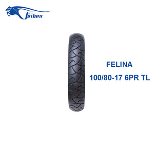 Nouveau pneu de moto en caoutchouc FEIBEN, modèle FELINA 100/80-17 6PR, motif aérodynamique, pneu large, garantie 1 an - Product Image 5