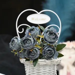 פרחים מלאכותיים לקישוט משי בתפזורת זול פרח בית סיטונאי חתונה
