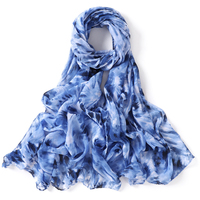 Foulard Hijab en Chiffon Bulle Teinté Ombré Uni Imprimé pour Femme – Nouveauté Tendance pour le Commerce International en Ligne