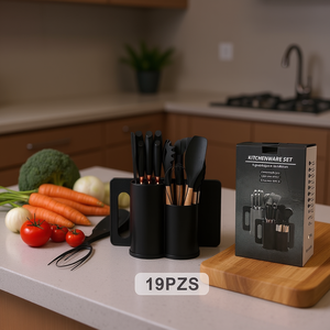 19Pcs Kitchen Utensil Set <b>Silicone</b> <b>Tools</b> with Knives Spatulas Cooking Accessories - Product Image 3
