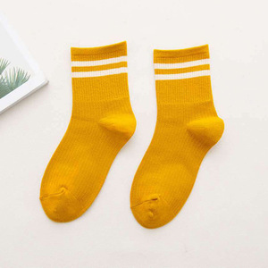 Chaussettes en coton rayées à col ras du cou pour lycéennes japonaises, amusantes et mignonnes, modèle K39 - Product Image 6