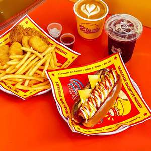 Custom Size Recyclable Biodegradable Eco-Friendly Wood Pulp Fast Food Packaging <b>Paper</b> Greaseproof Waterproof PE Coating - Product Image 3