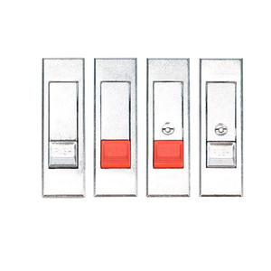 Serrure de coffret électrique MS603 en perle blanche, serrure de châssis plat pour rack de serveur ; cadenas en perle rouge 603-2 pour boîte de distribution plate - Product Image 1