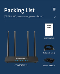 Precio de fábrica, enrutador inalámbrico de uso doméstico de 1200Mbps con potencia de salida de 128MB DDR 128mW y función de firewall - Product Image 5