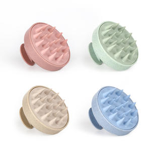 Vendita calda all'ingrosso paglia d'orzo non male spazzola massaggio del cuoio capelluto parrucchiera portatile per uso domestico spazzola per shampoo - Product Image 3