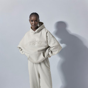 <span class=keywords><strong>Felpa</strong></span> con Cappuccio Oversize da <span class=keywords><strong>Donna</strong></span> con Stampa a Rilievo Marchio Trendy Hip-Hop Stile Europeo e Americano per Primavera e Autunno - Product Image 3