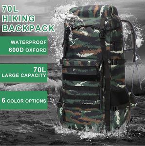 70L Large Capacity Travel <b>Rucksack</b> Custom Outdoor Back Pack Mountain Camping Climbing Hiking Backpack - Product Image 2