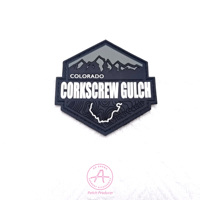 Caoutchouc PVC Design tendance Fer sur support logo en caoutchouc Caoutchouc 2D 3D patch coloré patch pvc presse de dessin animé