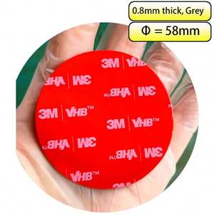 5 unidades de cinta de espuma acrílica de doble cara de grosor personalizado con adhesivo termofusible, troquelada, gris, para enmascarar - Product Image 2