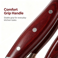 Haute Qualité 15PCS Ustensiles De Cuisine Commercial Personnalisé En Acier Inoxydable Chef de Cuisine Couteaux Set Avec Bloc De Bois