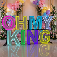 Lettres et chiffres géants en néon LED RVB pour une demande en mariage romantique, un mariage, une fête d'anniversaire, une décoration de fête