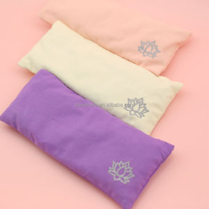 Masque pour les yeux à l'intérieur des graines de lin et des fleurs Logo personnalisé Parfum lavande Oreiller pour les yeux pour la méditation de yoga - Product Image 5