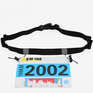 Marathon Number Holders Belts Fixing Band Custom Brand Name Recycled Poly Bags Package Duathlon Runner Race Number Belts - Product Image 5