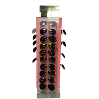 Présentoir de lunettes de soleil en acrylique rotatif avec lumière LED Présentoir de lunettes en plexiglas de bureau de haute qualité pour magasin