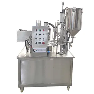 Kefir Yogourt Yoghourt Set Stirred Plain Yogurt Soured milk Cup Filling Sealing Automatic Rotary Packing Machine