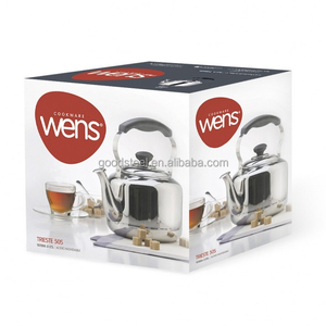 3.0L Quart thép không gỉ huýt sáo Tea <span class=keywords><strong>Kettle</strong></span> kim loại ấm trà với miệng rộng dễ dàng đổ Spout cho bếp Top - Product Image 3