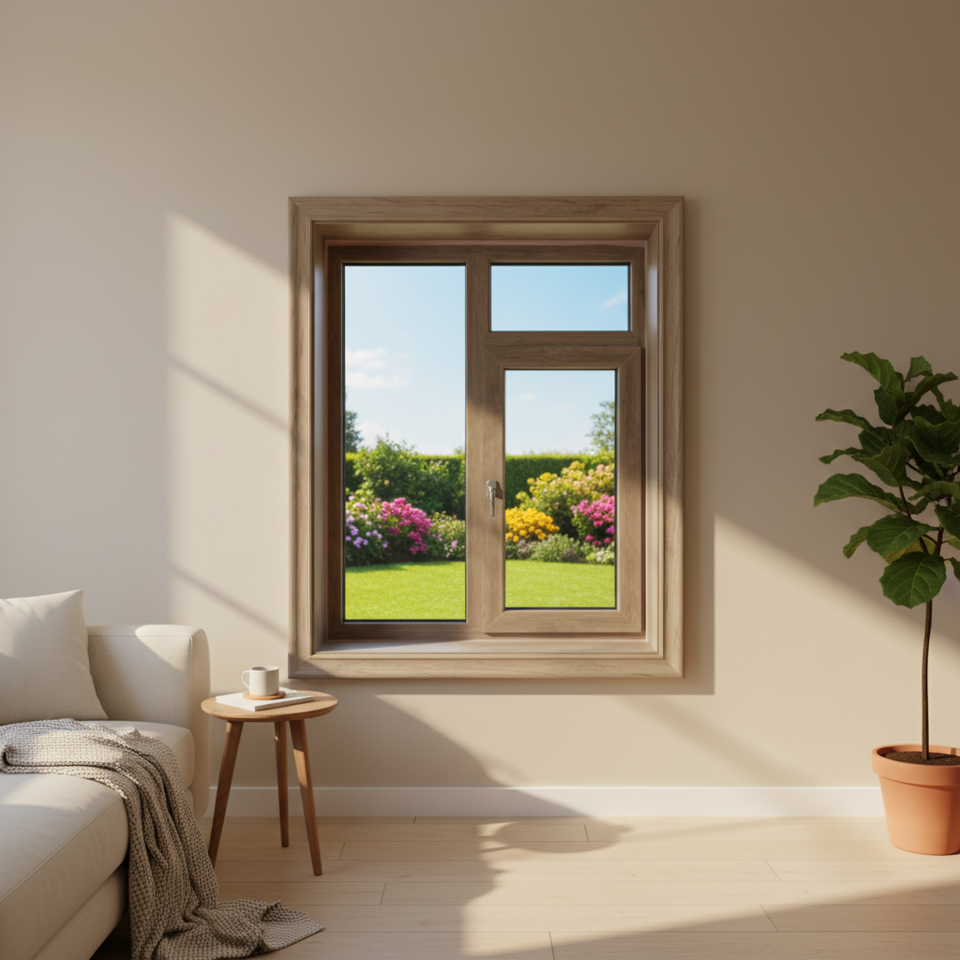 UPVC Casement Window Double Glazed Low E Glass Energy Saving Soundproof ...