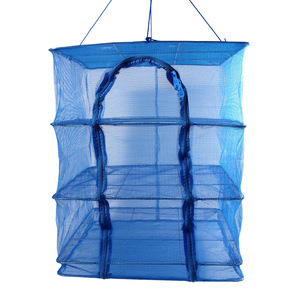 Foldable <b>Fish</b> Drying Net Polyethylene 4 Tier Hanging Cage For Vegetables And Fishing Supplies - Product Image 5