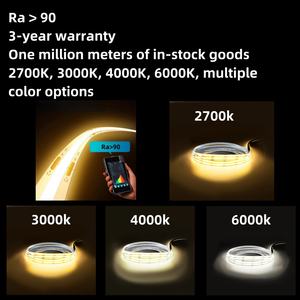 แถบไฟ LED COB 20W พร้อมแถบ LED สำหรับขับออก COB 3มม. 12 V แถบ LED 12 V แถบ LED COB 24V แถบ LED 12 V 3มม. - Product Image 2