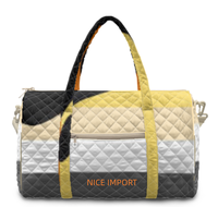 Sac de voyage matelassé grand format Aroace Rainbow, sac de week-end portable avec poches zippées, sac de sport pour le travail