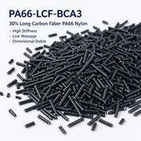 PA66-LCF-BCA2 Granulés de nylon 66 renforcés de fibres de carbone longues, haute rigidité, résistants à la chaleur, pièces automobiles
