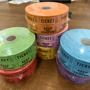 Événements de qualité supérieure personnalisés Carnavals Collectes de fonds Récompenses en classe Prix Jeu multicolore Billets de tirage - Product Image 2