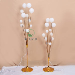 Accesorios de celebración de 1,5 M, galvanoplastia de hierro para carretera, iluminación de escenario de árbol frutal feliz luminosa, luz de escenario para decoración de boda - Product Image 1