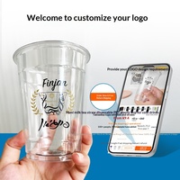 Couvercles personnalisés en plastique jetables pour gobelets, pour café, thé au lait, cadeaux d'affaires, origine Guangdong, 1000 pièces, logo personnalisé