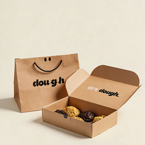 Scatole Personalizzate Biodegradabili per <span class=keywords><strong>Biscotti</strong></span> e Ciambelle, Confezioni in Carta per Alimenti, Scatole per Pasticceria e Macaron <span class=keywords><strong>con</strong></span> <span class=keywords><strong>Logo</strong></span> - Product Image 4