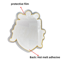 Écussons en silicone personnalisés sur mesure en tissu Tatami, badges 3D gaufrés thermocollants pour la décoration de vêtements de sport