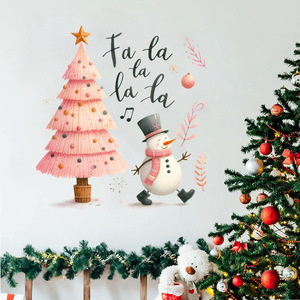 <span class=keywords><strong>Adesivi</strong></span> murali con pupazzo di neve e albero di Natale, decorazioni <span class=keywords><strong>per</strong></span> feste natalizie, <span class=keywords><strong>adesivi</strong></span> in PVC autoadesivi. - Product Image 6
