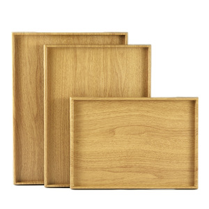 Rectangular Wooden <b>Tray</b> Set Yellow Wood Grain Serving <b>Tray</b> For <b>Tea</b> Coffee Dessert Sushi Japanese Korean Cuisine - Product Image 1