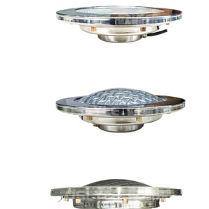 Luz LED empotrada para piscina de 6 pulgadas, 12W, de acero inoxidable, iluminación subacuática con control remoto y aplicación para piscinas - Product Image 5