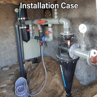 Ensemble d'aspiration d'engrais avec injecteur Venturi, kit de tuyau d'aspiration avec vanne de contrôle pour l'irrigation, de 1/2 à 1-1/2 pouce