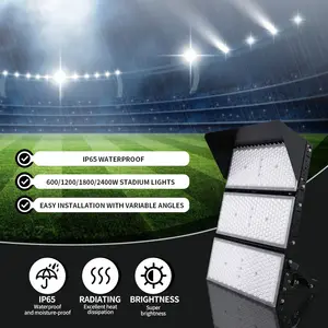 High Brightness 18 Meter Light Pole LED Stadium Adjustable Lighting Angle Sports Football 1000W Stadium LED Flood Light