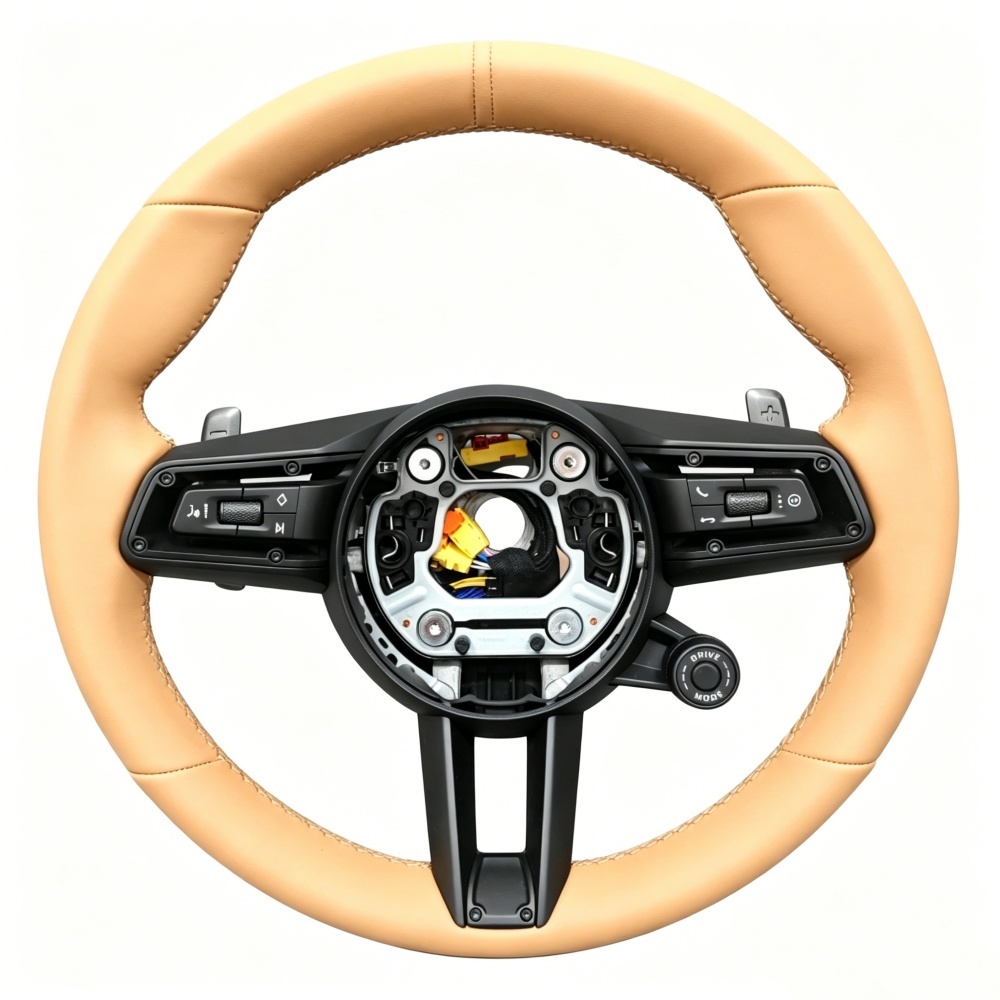 Custom Beige Lenkrad Steering Wheel (Porsche Fitment), photo 5