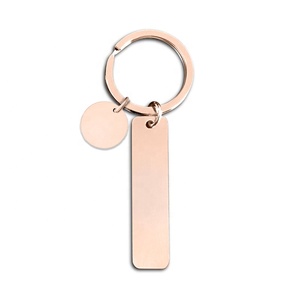 พวงกุญแจเหล็กสแตนเลสแบบกำหนดเองพวงกุญแจแฟชั่นและน่ารัก DIY พร้อมโลโก้ของแบรนด์ - Product Image 4