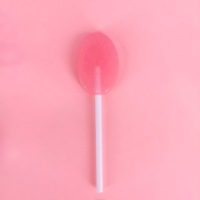 Sucettes naturelles casher halal avec votre logo imprimé marque privée saveurs aimables bonbons durs sans sucre motif de goût de fraise