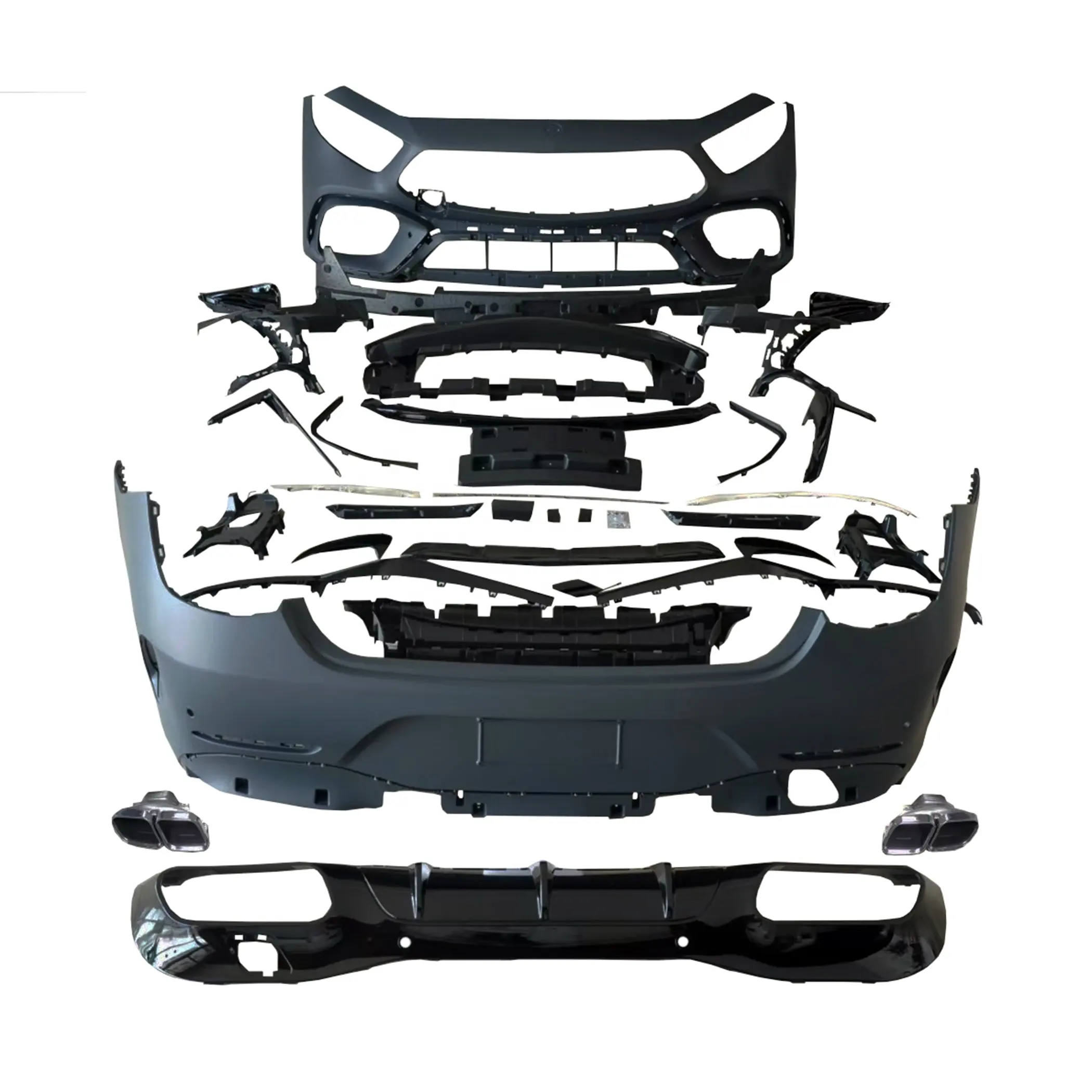 Z-ART GT63 kit carrosserie pour W257 CLS GT63 pare-choc avant + arrière diffuseur pour nouvelle CLS tuning kit carrosserie pour CLS retrofit kit carrosserie