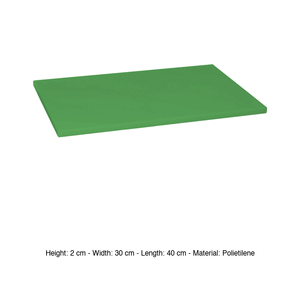 Planche à découper en polyéthylène vert 40 × 30 × 2 h cm - Product Image 3