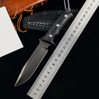 Couteau tactique à lame fixe en acier DC53, manche G10, étui Kydex, survie en plein air, camping, bushcraft