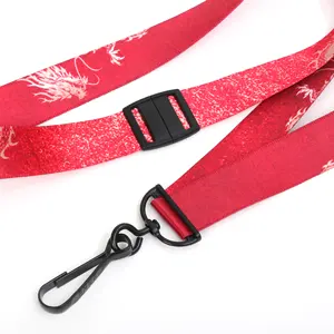 Custom Logo No-sewing Personalized Lanyard Key Chain Anime Sublimation Printing With ID Holder For Exhibition And Trade Show